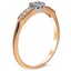 The Brenda Ring, smalltop view on a hand
