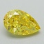 2.25 Ct. Fancy Vivid Yellow Pear Lab Grown Diamond