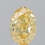 1.29 Ct. Fancy Intense Yellow Oval Lab Grown Diamond