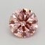0.58 Ct. Fancy Vivid Pink Round Lab Grown Diamond