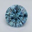 3.13 Ct. Fancy Vivid Blue Round Lab Grown Diamond