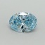 1.00 Ct. Fancy Vivid Blue Oval Lab Grown Diamond