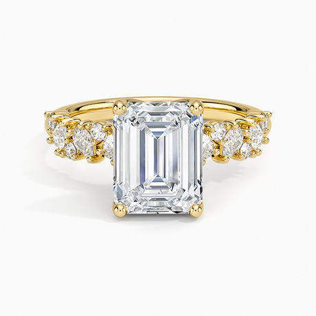 18K Yellow Gold Olivetta Diamond Ring