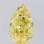 3.54 Ct. Fancy Intense  Yellow Pear Lab Grown Diamond