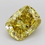 3.03 Ct. Fancy Intense Yellow Cushion Lab Grown Diamond