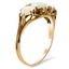 The Araminta Ring, smalltop view on a hand