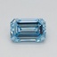 0.50 Ct. Fancy Intense Blue Emerald Lab Grown Diamond