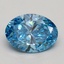 2.00 Ct. Fancy Vivid Blue Oval Lab Grown Diamond