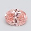 2.09 Ct. Fancy Vivid Pink Oval Lab Grown Diamond