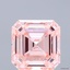 3.0 Ct. Fancy Intense Pink Asscher Lab Grown Diamond