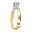 The Laticia Ring, smalltop view on a hand