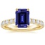 18K Yellow Gold Anthology Three-Quarter Coverage Diamond Ring, smalltop view