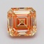 2.07 Ct. Fancy Intense Pink Yellow Asscher Lab Grown Diamond