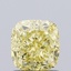 1.14 Ct. Fancy Intense  Yellow Cushion Lab Grown Diamond
