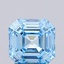 1.51 Ct. Fancy Vivid Blue Asscher Lab Grown Diamond