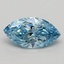 0.58 Ct. Fancy Vivid Blue Marquise Lab Grown Diamond