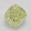 1.37 Ct. Fancy Yellow Cushion Diamond