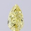0.70 Ct. Fancy Light Yellow Pear Lab Grown Diamond