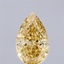 2.07 Ct. Fancy Intense  Yellow Pear Lab Grown Diamond
