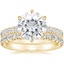 18KY Moissanite Luxe Sienna Diamond Bridal Set (1 1/8 ct. tw.), smalltop view