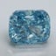 2.70 Ct. Fancy Vivid Malibu Blue Cushion Lab Grown Diamond