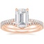 14K Rose Gold Luxe Viviana Diamond Ring (1/3 ct. tw.) with Flair Diamond Ring