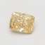 0.56 Ct. Fancy Intense Yellow Cushion Lab Grown Diamond
