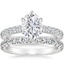 18KW Moissanite Luxe Sienna Diamond Bridal Set (1 1/8 ct. tw.), smalltop view