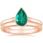 14K Rose Gold Luna Bridal Set