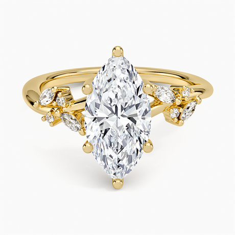 Marquise Cluster Engagement Ring - Arden