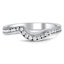 Custom Contoured Channel Set Diamond Ring for a Bypass Engagement Ring