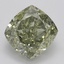 1.50 Ct. Fancy Gray-Greenish Yellow Cushion Diamond, smalltop view