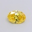 1.01 Ct. Fancy Vivid  Yellow Oval Lab Grown Diamond