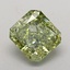 1.56 Ct. Fancy Vivid  Green Radiant Lab Grown Diamond