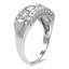 The Patti Ring, smalltop view on a hand