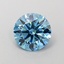 1.18 Ct. Fancy Vivid  Blue Round Lab Grown Diamond