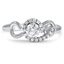 Custom Diamond Swirl Ring