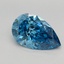 2.52 Ct. Fancy Vivid Blue Pear Lab Grown Diamond