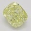2.02 Ct. Fancy Intense Yellow Cushion Diamond