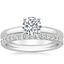 Platinum 2.5mm Comfort Fit Ring with Amelie Diamond Ring (1/3 ct. tw.)
