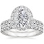 Platinum Luxe Sienna Halo Diamond Bridal Set (1 3/8 ct. tw.)
