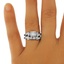 The Anne Brigitte Matched Set, smallzoomed in top view on a hand