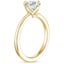 18K Yellow Gold North Star Solitaire Ring, smallside view
