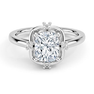 Custom Vintage-Inspired Unique Halo Diamond Ring