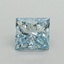 1.00 Ct. Fancy Intense Blue Princess Lab Grown Diamond