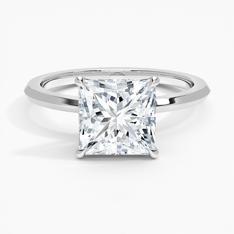 18K White Gold Hazel Solitaire Ring