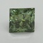 2.01 Ct. Fancy Vivid Green Princess Lab Grown Diamond