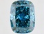 15.53 Ct. Fancy Vivid Blue Cushion Lab Grown Diamond