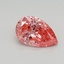 0.43 Ct. Fancy Vivid Pink Pear Lab Grown Diamond