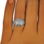 The Rhoda Ring, smalltop view on a hand
